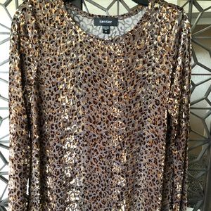 Karen Kane Velvet Burnout Top Sz M